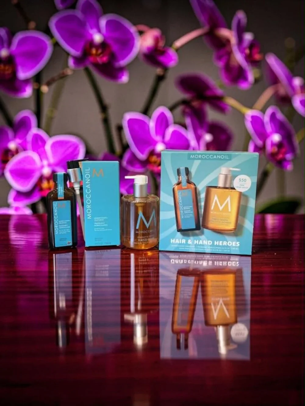 Moroccanoil Hair & Hand Heroes Original Treatment 3.4 oz & Hand Wash 12.2 oz